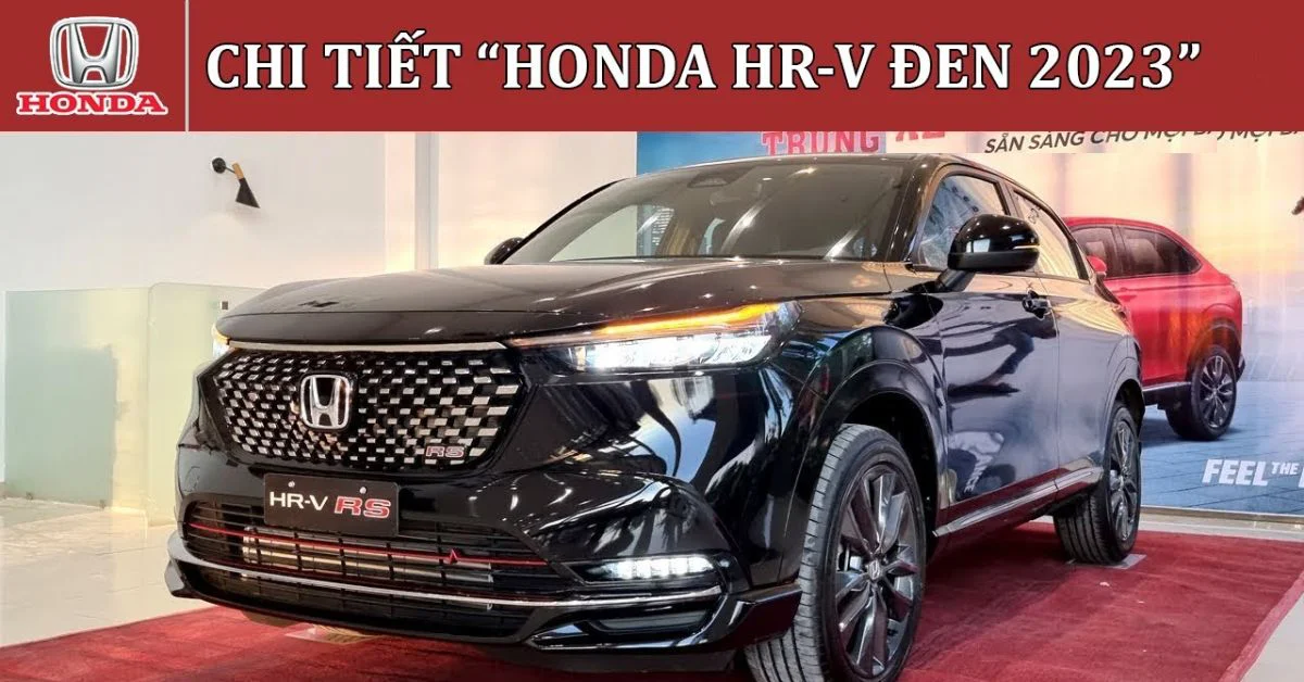 Thiết kế ngoại thất xe Honda HRV gam màu đen sang trọng, hút mắt (Ảnh: Sưu tầm Internet)