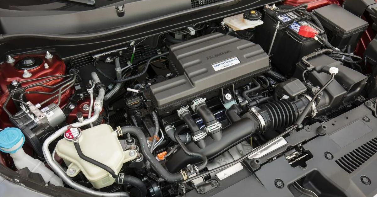 Động cơ xăng tăng áp 1.5L ứng dụng trên các phiên bản CR-V Trắng (Nguồn: Sưu tầm Internet)