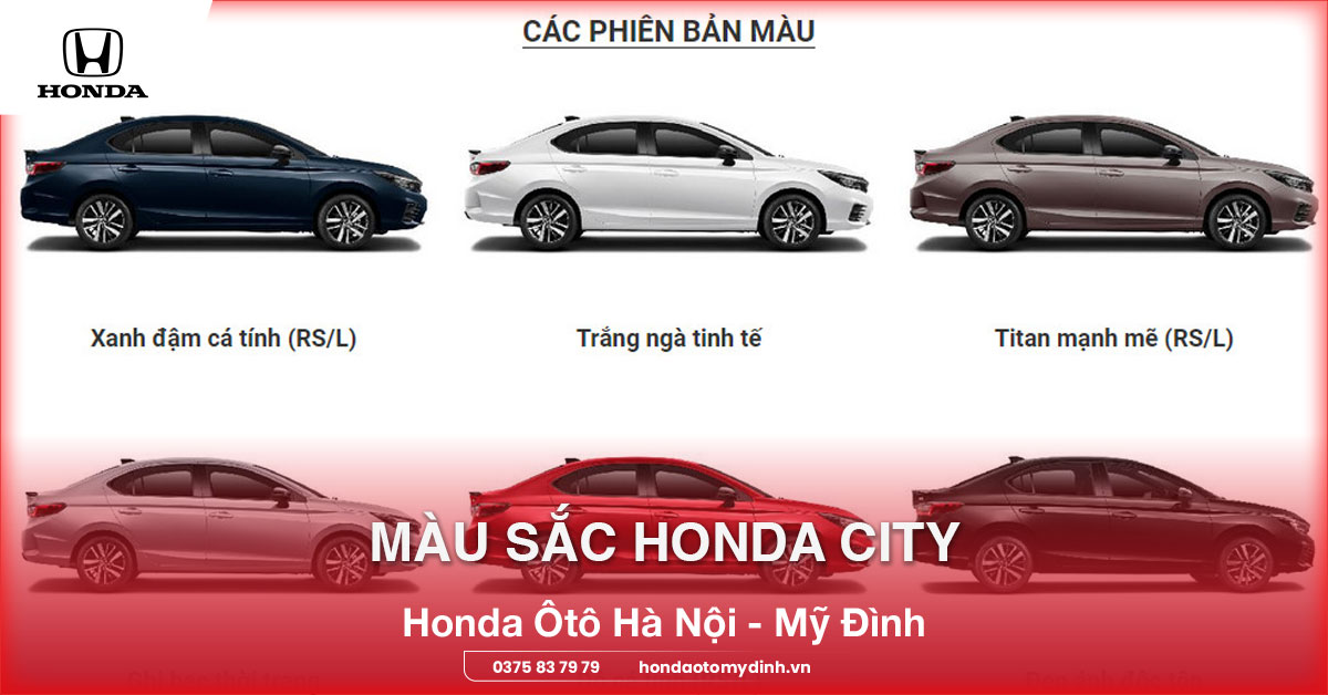 màu sắc honda city