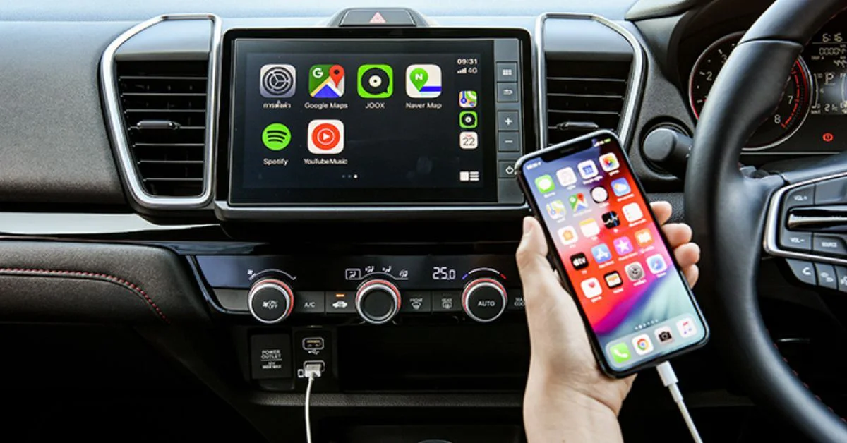 Kết nối Apple CarPlay trên Honda City (Ảnh: Sưu tầm Internet)