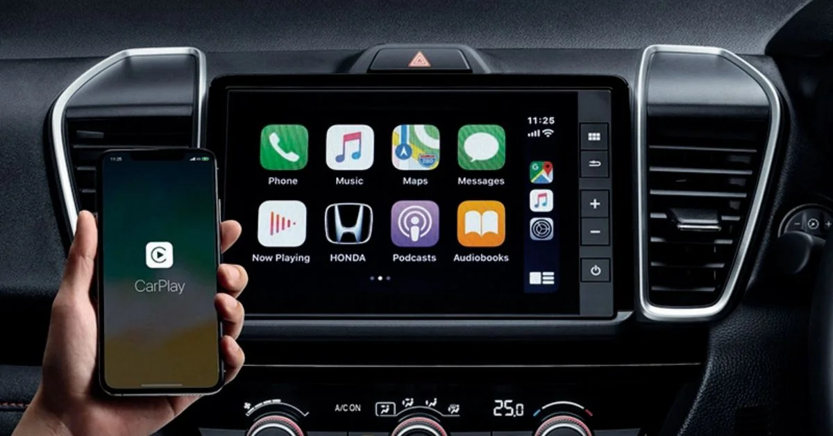Kết nối điện thoại với ô tô Honda City bằng Apple CarPlay (Ảnh: Sưu tầm Internet)