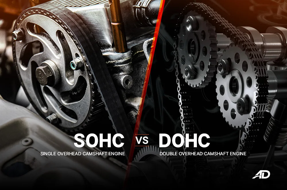 Sự khác biệt giữa hai động cơ DOHC và SOHC. (Ảnh: Sưu tầm Internet)