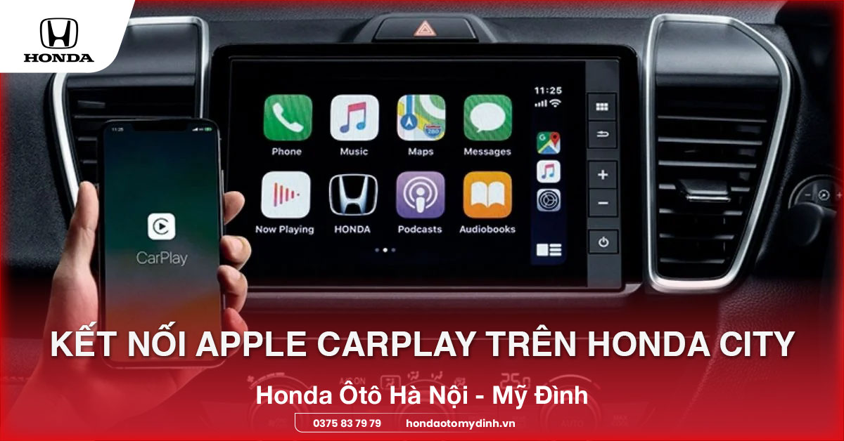 kết nối Apple CarPlay trên Honda City