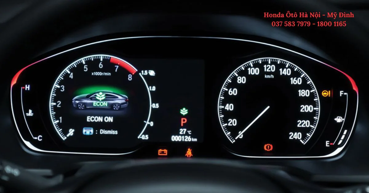 Chế độ lái tiết kiệm ECON Mode điều chỉnh hệ thống làm việc của động cơ (Ảnh: Honda Việt Nam)