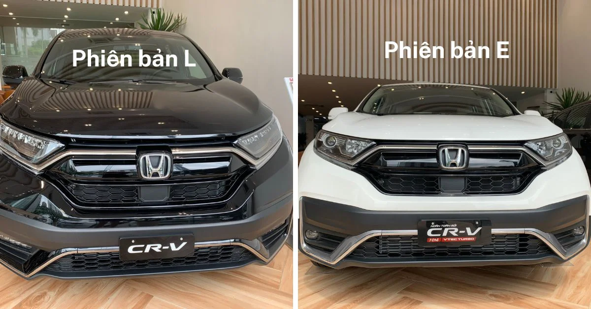Thiết kế cản trước trên các phiên bản của Honda CRV 2023. (Ảnh: Honda Mỹ Đình)