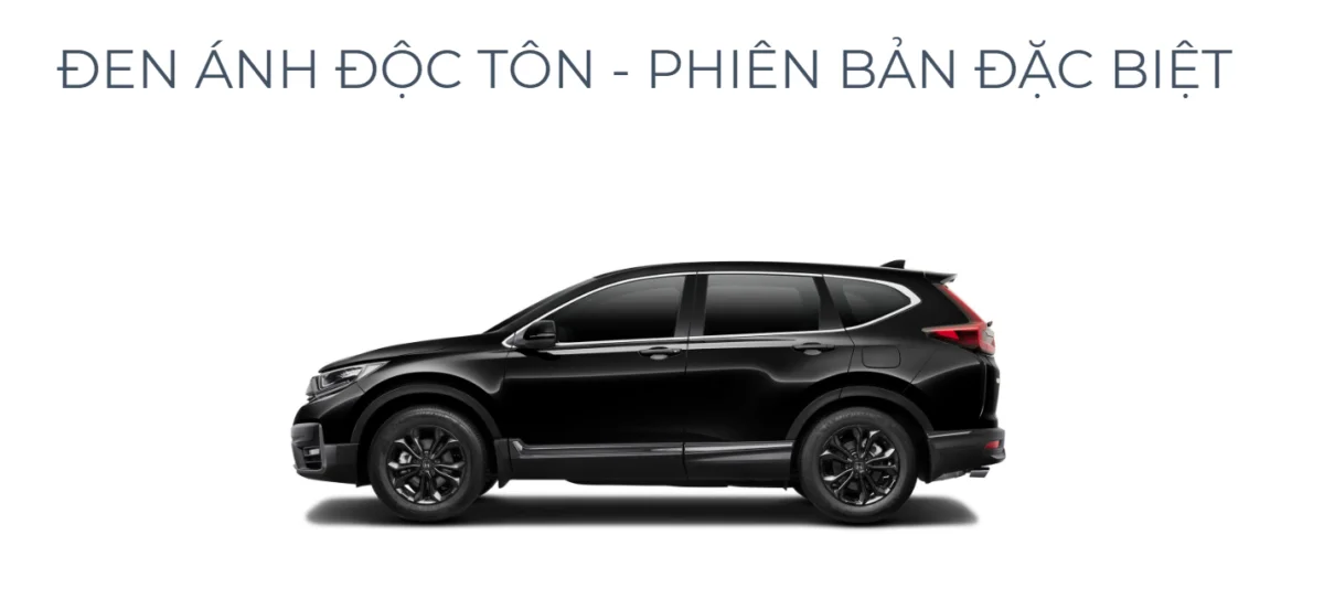 Phiên bản đặc biệt LSE với màu đen ánh độc tôn bắt mắt. (Ảnh: Honda Việt Nam)