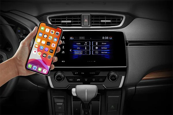 Honda CRV với các tính năng kết nối Apple Carplay và  Android Auto. (Ảnh: Sưu tầm Internet)