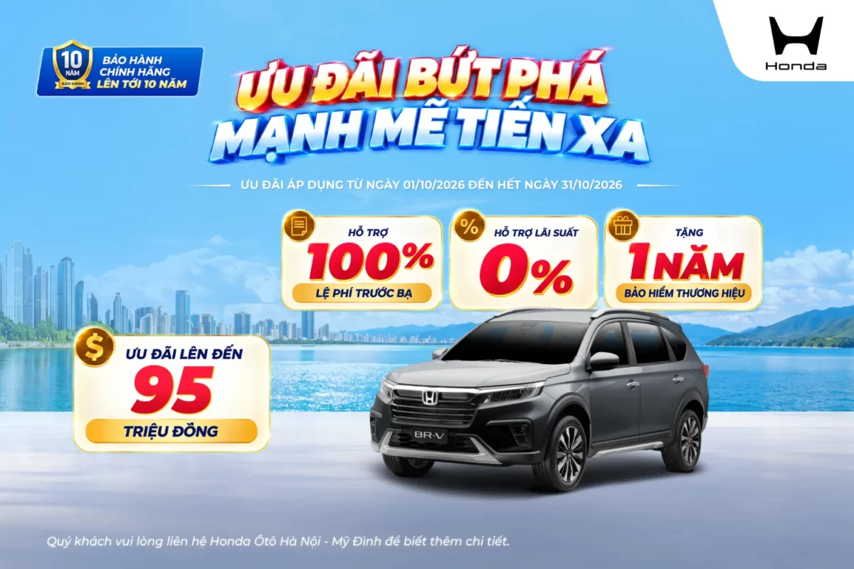 Ưu đãi mua Honda BR-V tháng 10/2026
