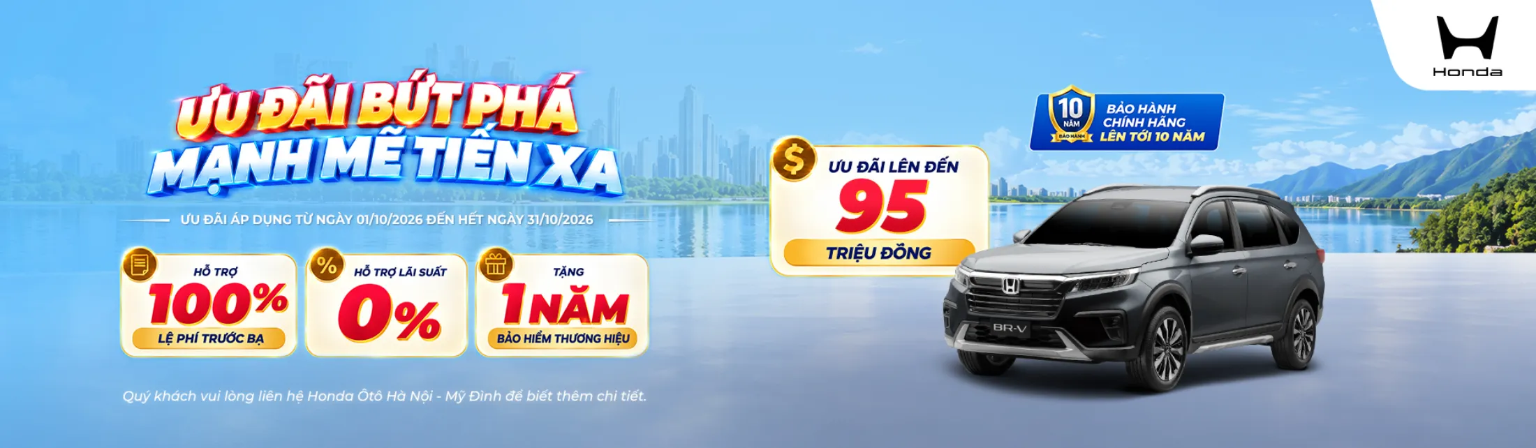 Ưu đãi mua Honda BR-V tháng 10/2026