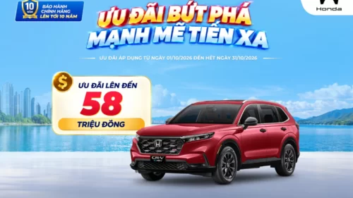 Ưu đãi mua Honda CR-V tháng 10/2026