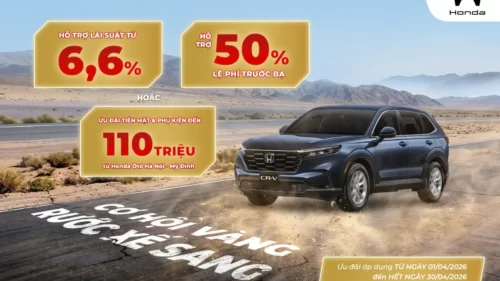 Ưu đãi mua ô tô Honda CR-V tháng 4/2026