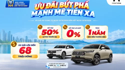 Ưu đãi mua Honda HR-V tháng 10/2026