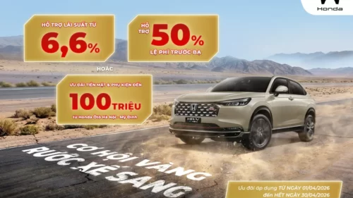 Ưu đãi mua ô tô Honda HR-V tháng 4/2026