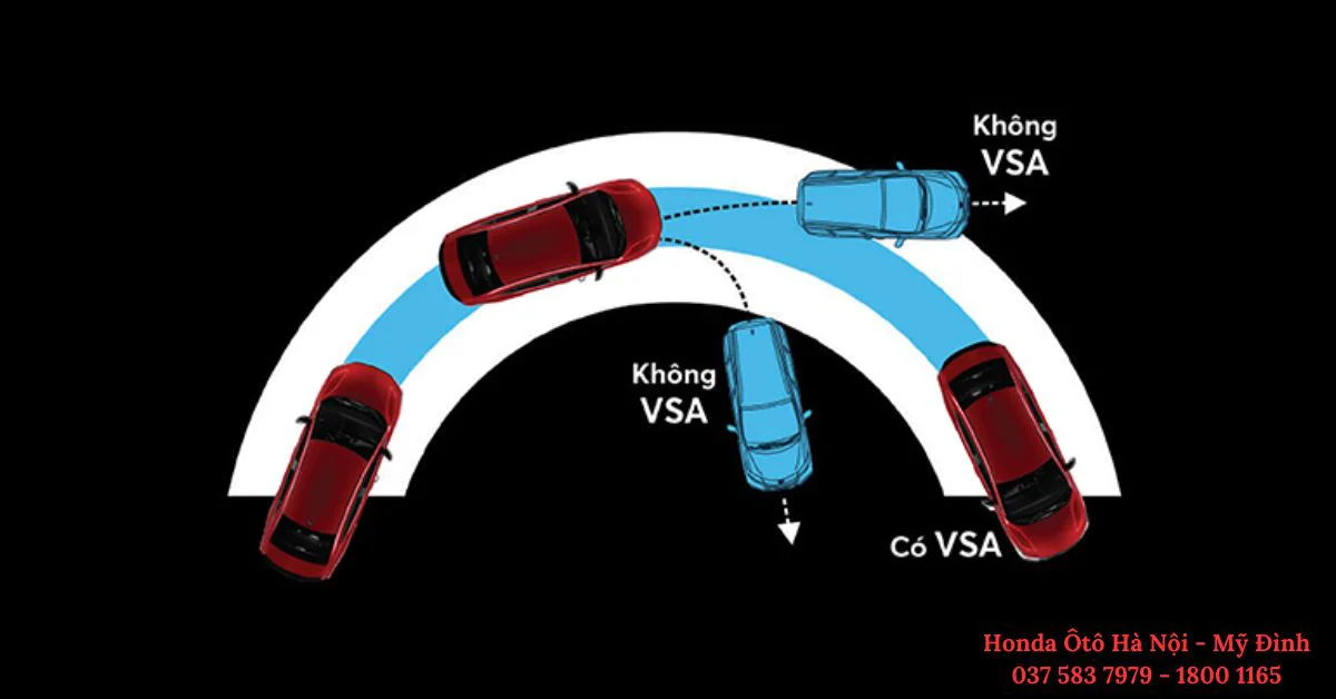 Hệ thống cân bằng điện tử kiểm soát những thay đổi đột ngột, giữ cho xe luôn trong tầm kiểm soát của người lái (Ảnh: Honda Việt Nam)