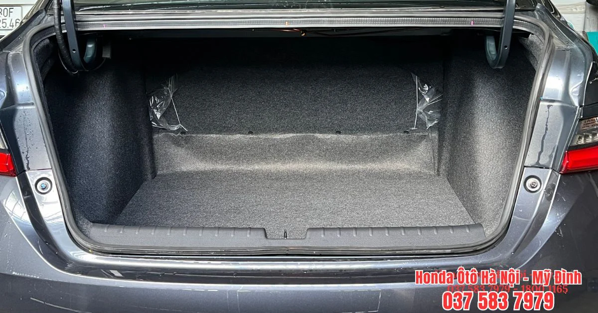 Cốp xe Honda City rộng rãi, thoải mái chứa đồ (Ảnh: Honda Ô tô Mỹ Đình)