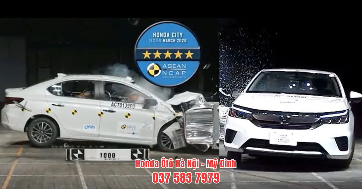 Honda City 2024 được xếp hạng 5 sao cao nhất theo đánh giá của ASEAN NCAP (Ảnh: Sưu tầm Internet)