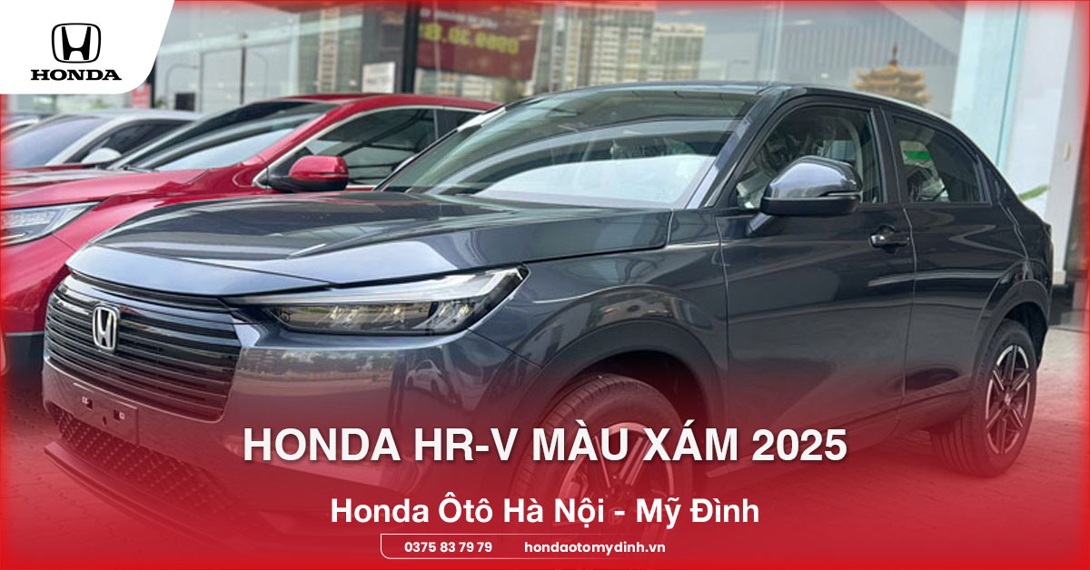 Honda HR-V màu xám 2025