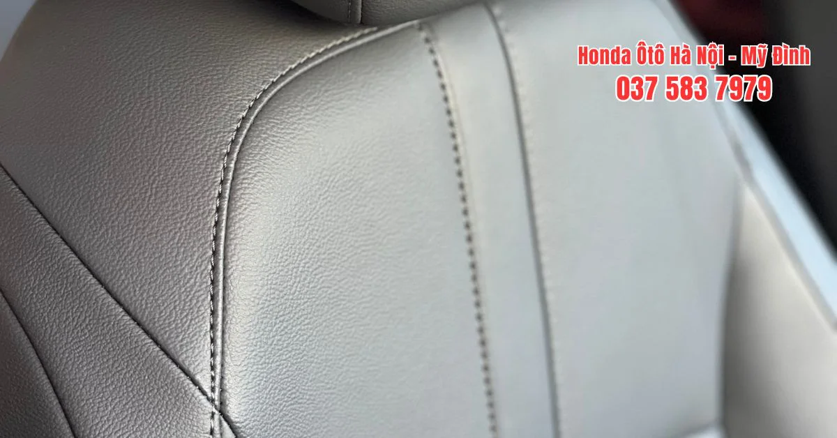 Ghế xe Honda City bản L được làm bằng chất liệu da (Ảnh: Honda Ô tô Việt Nam)