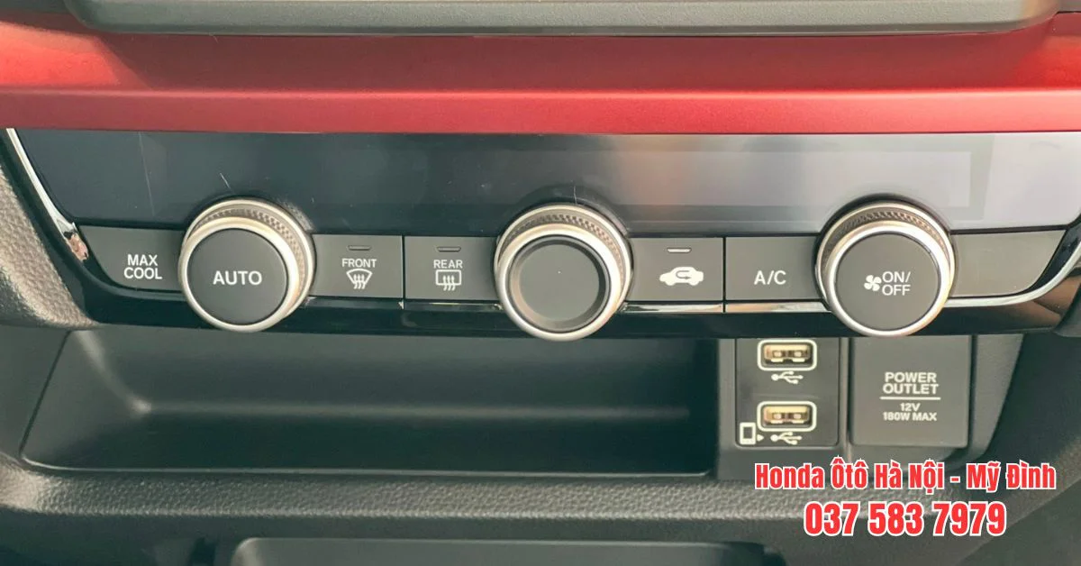 Hệ thống điều hòa tự động 1 vùng trên Honda City RS