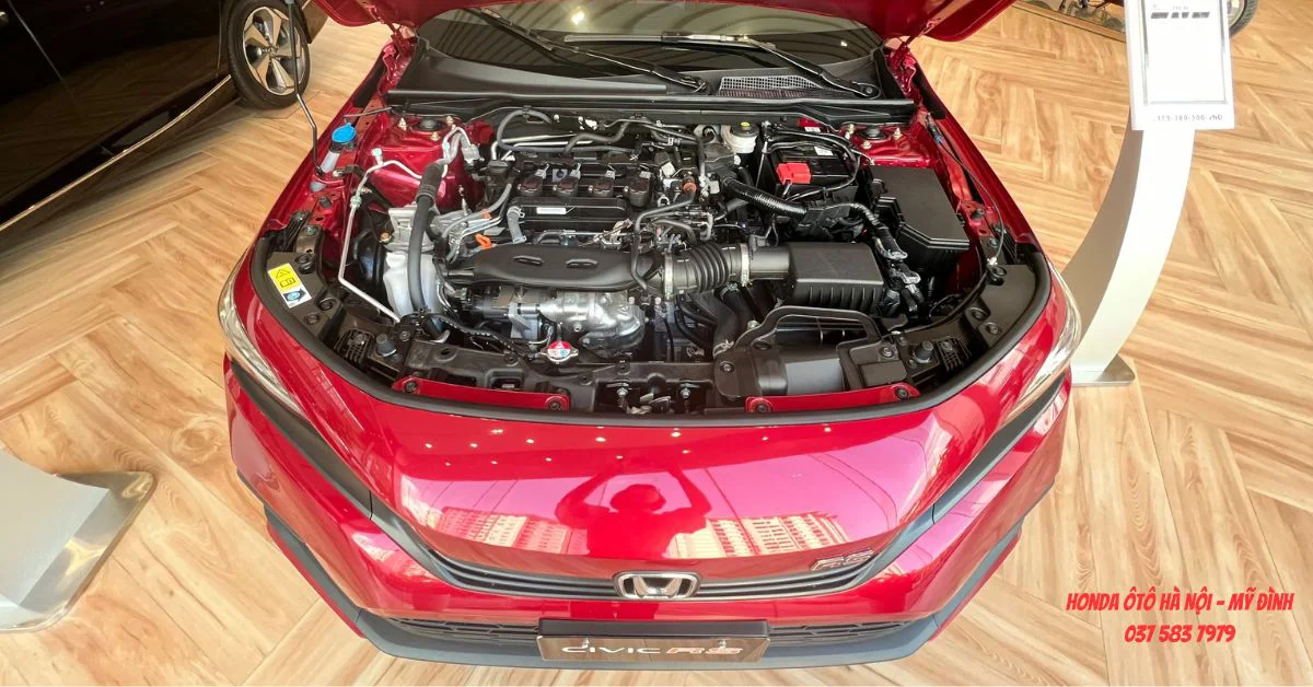 Honda Civic 2023 được trang bị động cơ 1.5L VTEC TURBO mạnh mẽ (Ảnh: Honda Việt Nam)