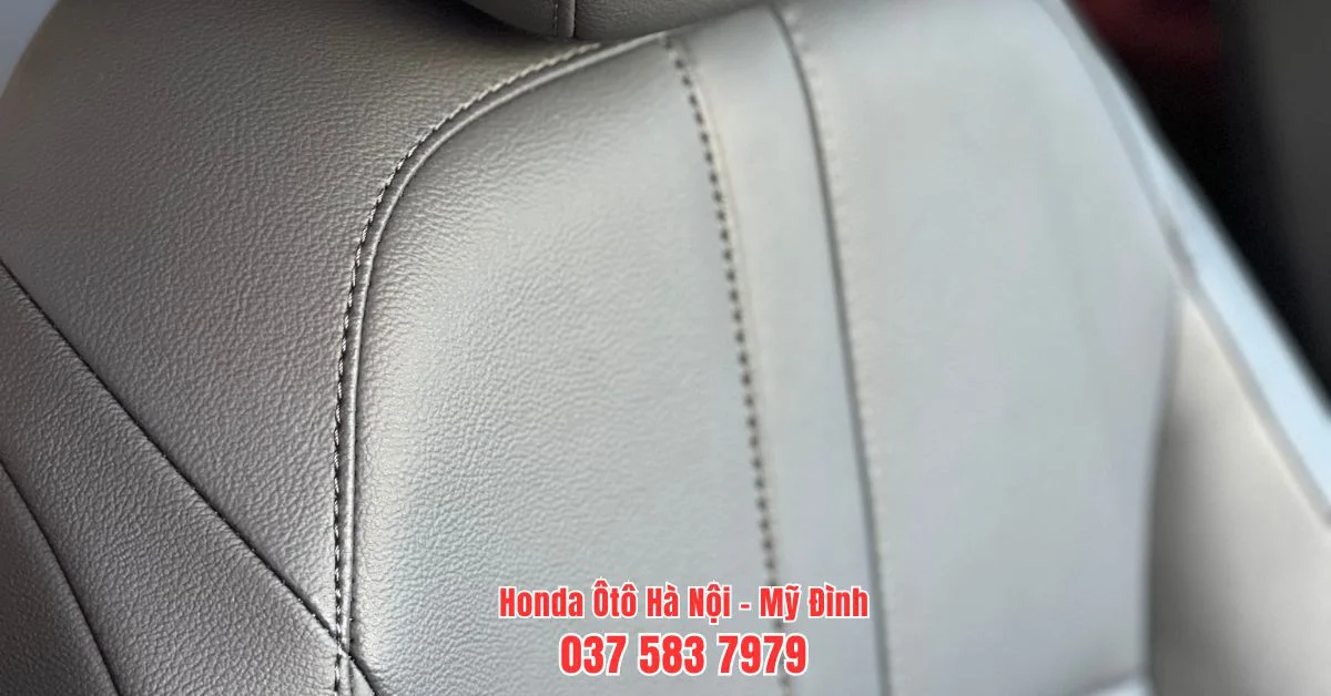 Ghế xe Honda City L được làm bằng chất liệu da cao cấp
