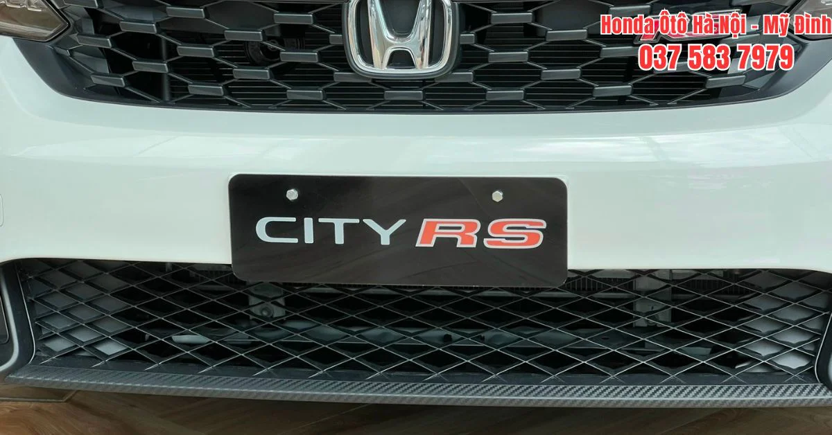 Lưới tản nhiệt hình thang tổ ong trên Honda City RS 