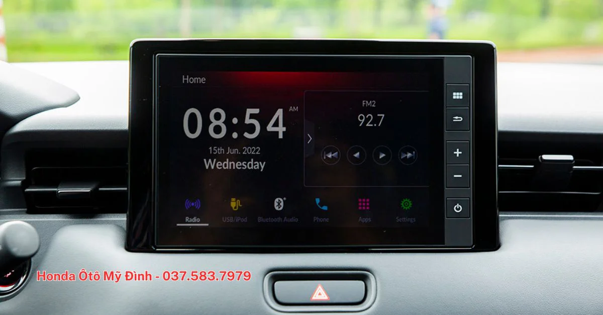 Honda HRV với các tính năng kết nối Apple Carplay và  Android Auto. (Ảnh: Sưu tầm Internet)