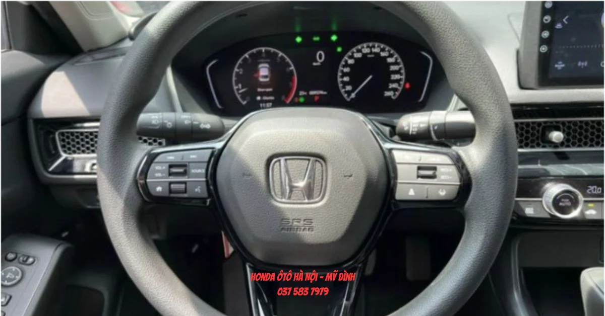 Honda Civic E và G sử dụng chất liệu Urethane cho vô lăng (Ảnh: Honda Ô tô Mỹ Đình)