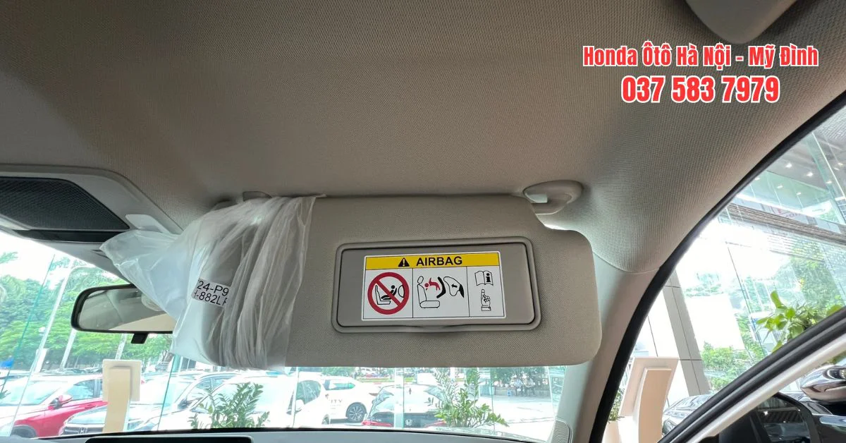 Hệ thống 4 túi khí đảm bảo an toàn trong những trường hợp khẩn cấp (Ảnh: Honda Ô tô Mỹ Đình)