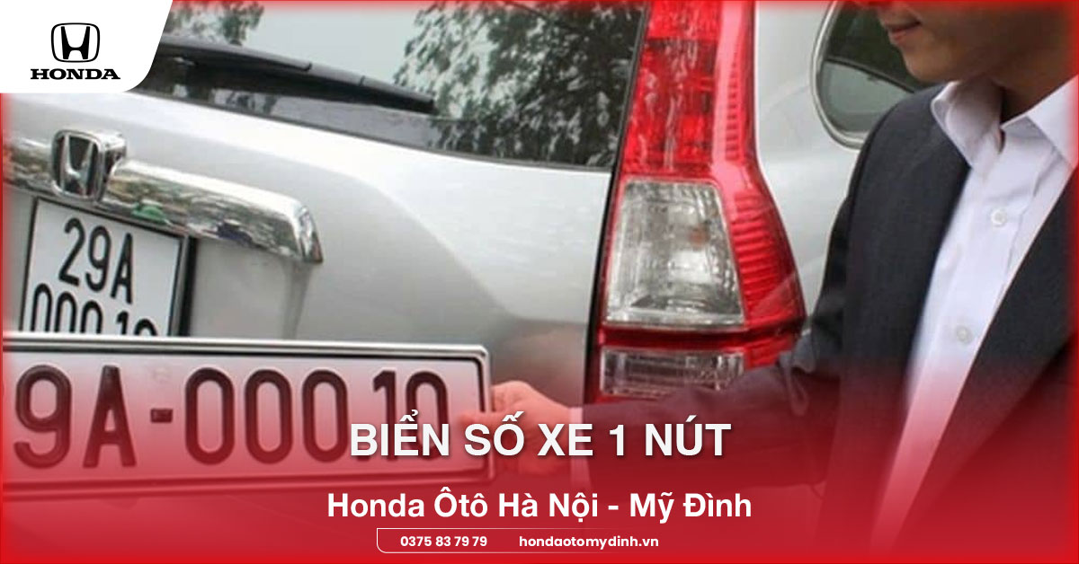 Biển số xe 1 nút