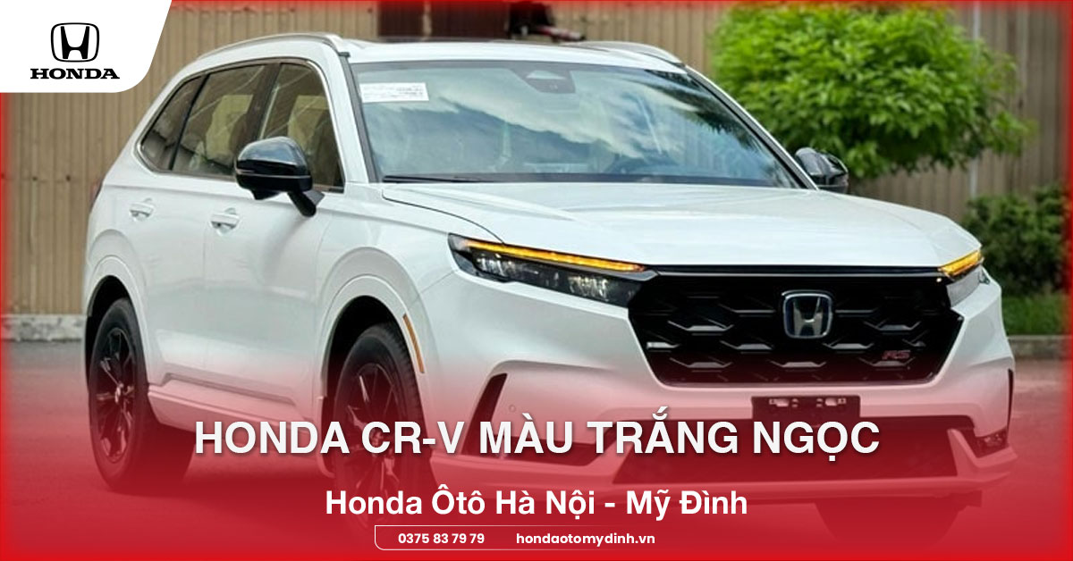 Honda CR-V màu trắng ngọc
