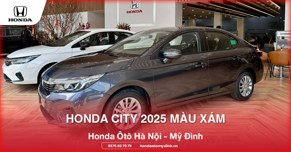 Honda City 2025 màu xám
