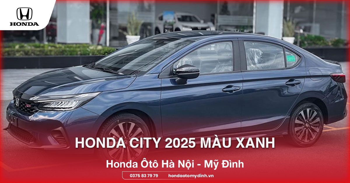 Honda City 2025 màu xanh