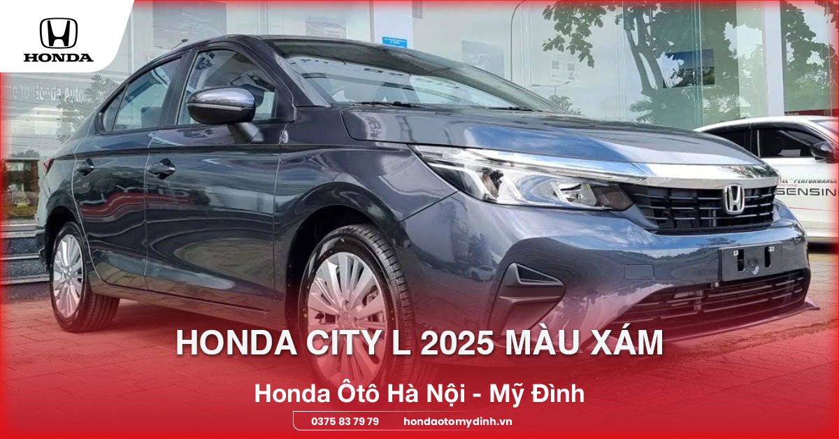 Honda City L 2025 màu xám