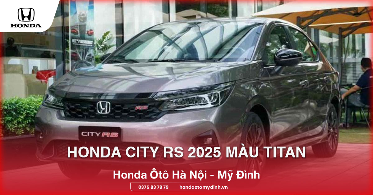 Honda City RS 2025 màu titan
