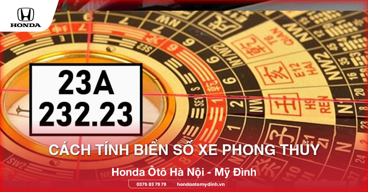 cách tính biển số xe phong thủy
