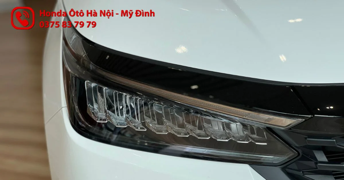 Cụm đèn trước xe Honda City RS màu trắng ngà
