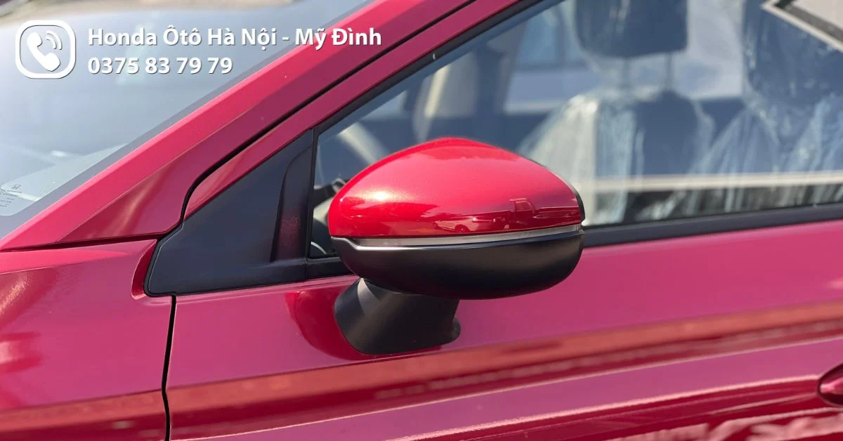 Gương chiếu hậu xe Honda City 2023 bản L màu đỏ