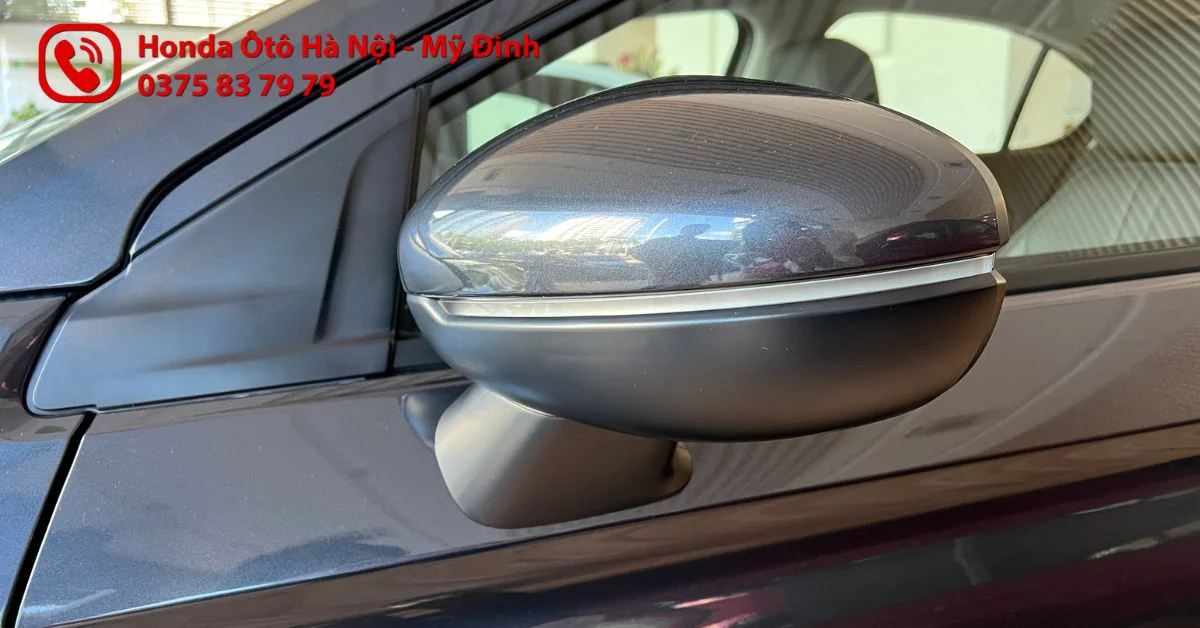 Gương chiếu hậu xe Honda City bản L 2023 màu xám