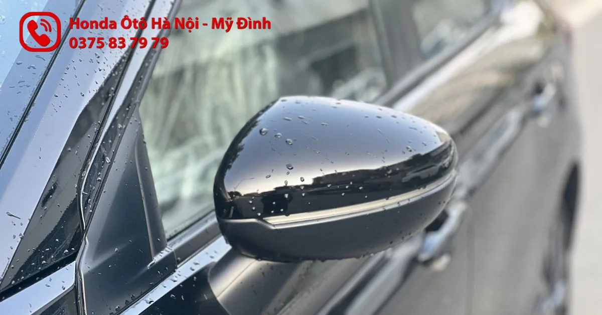 Gương chiếu hậu xe Honda City RS màu đen ánh
