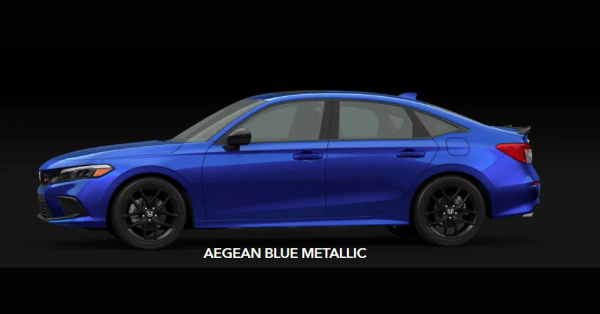 Honda Civic Si màu xanh (Aegean Blue Metallic)