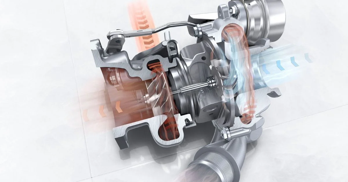 Turbo tăng áp động cơ Diesel tận dụng sức mạnh của dòng khí thải, nhờ tuabin đượ bố trí nằm trên ống thoát khí thải