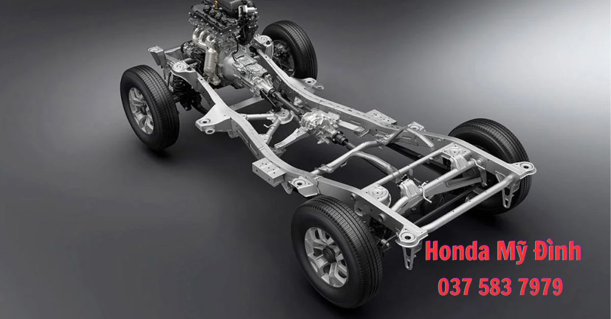 Khung gầm hấp thụ lực là ưu điểm nổi bật của xe Honda HR –V L (Ảnh: Sưu tầm Internet)