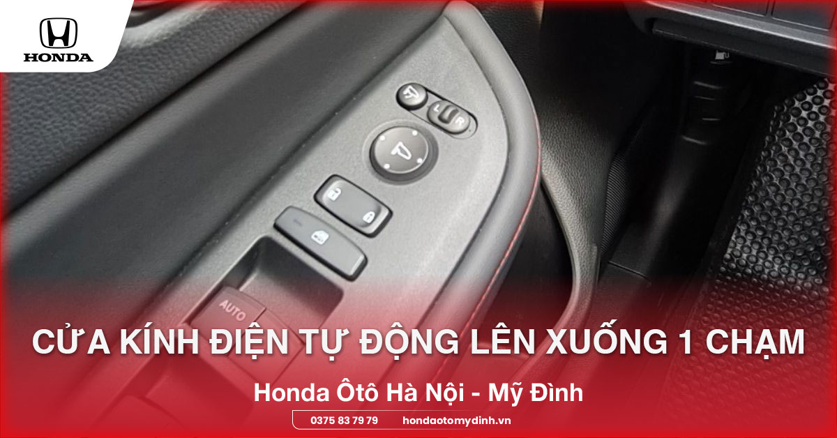 Cửa kính điện tự động lên xuống 1 chạm