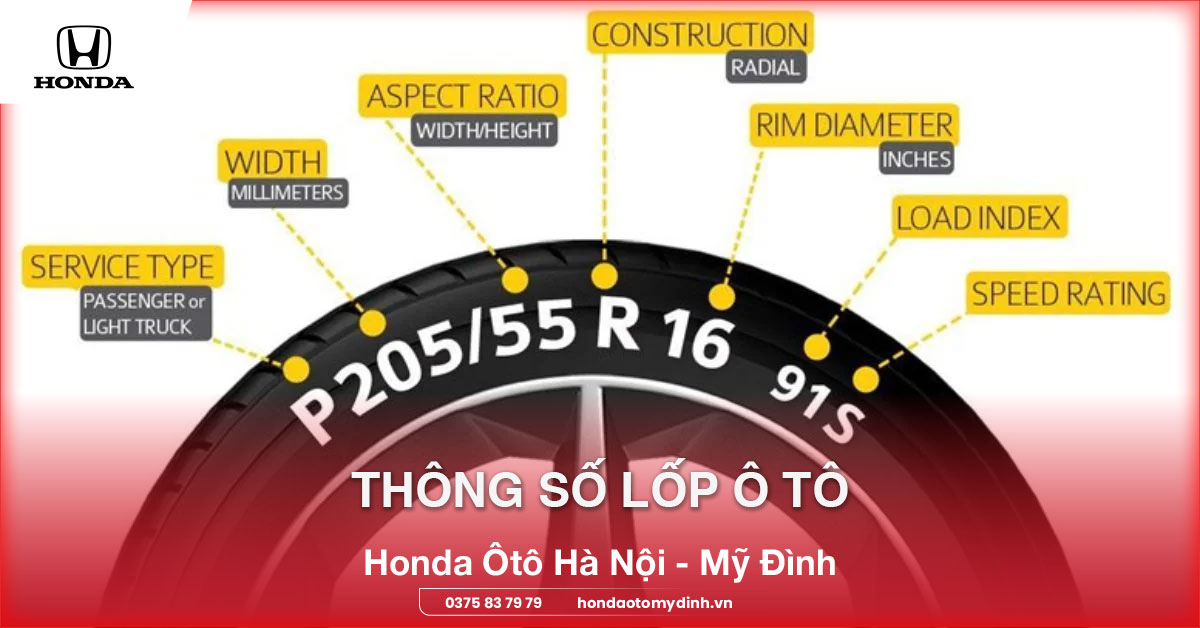Thông số lốp ô tô