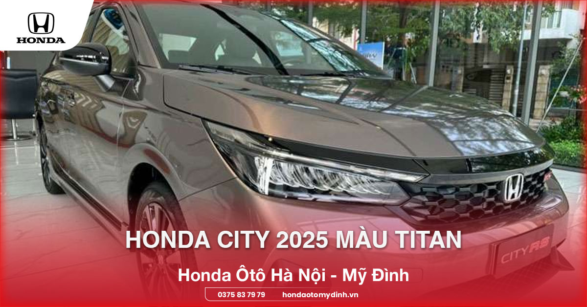 honda city 2025 màu titan