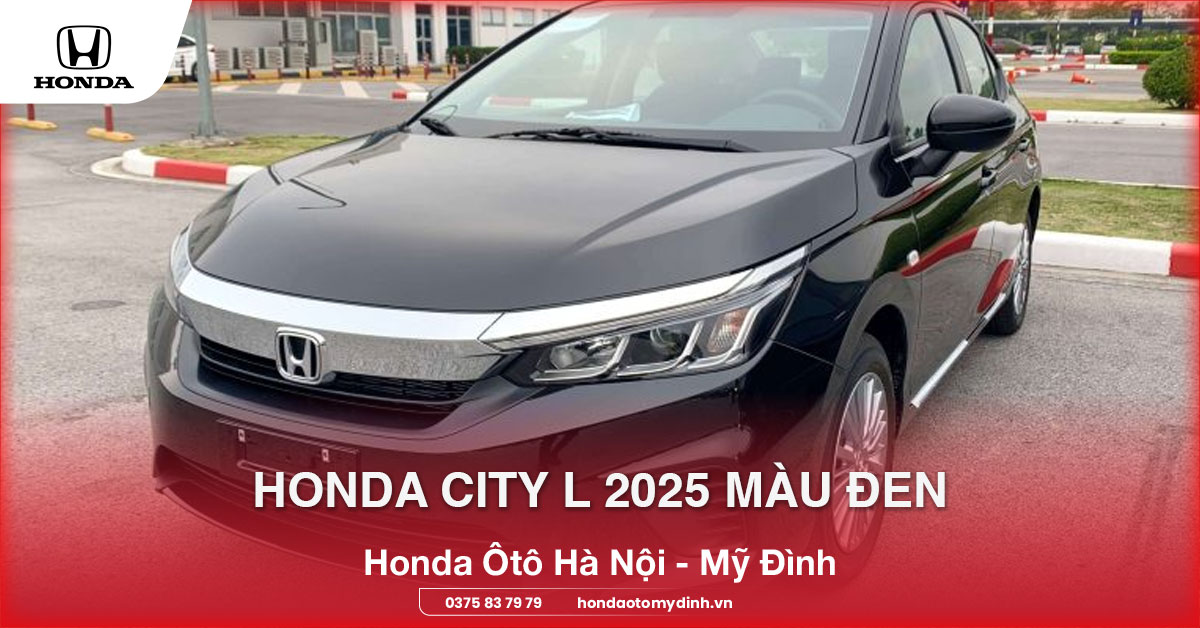 Honda City L 2025 màu đen