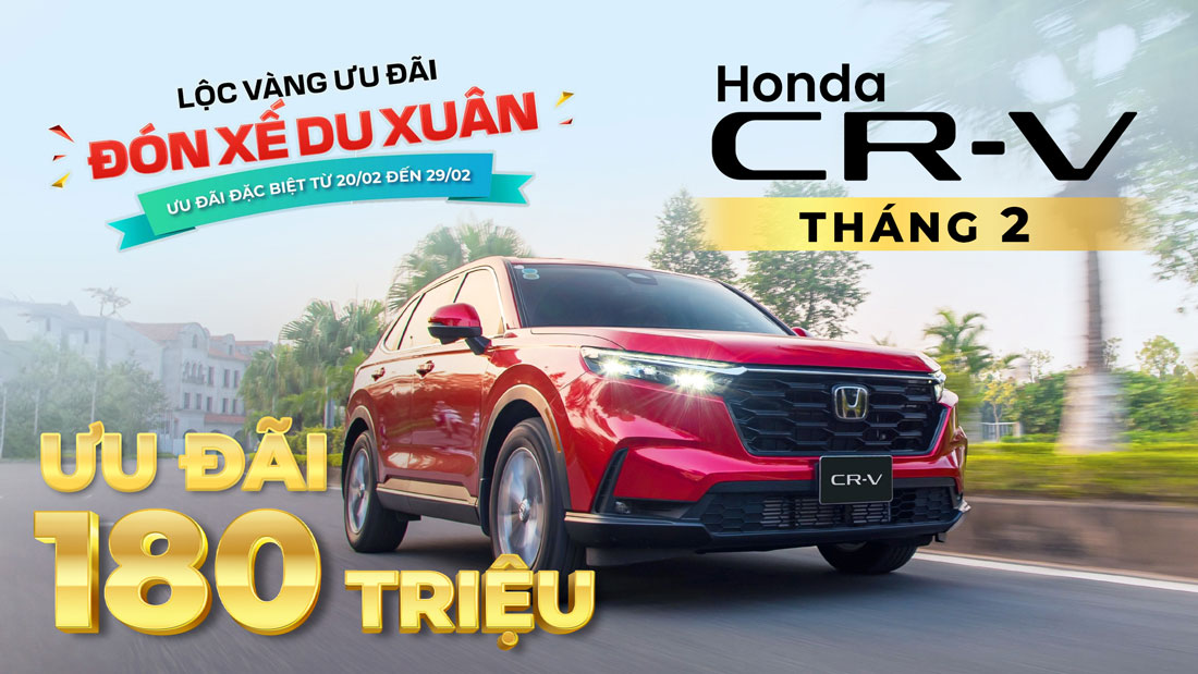Ưu đãi chào xuân Honda CR-V 2024