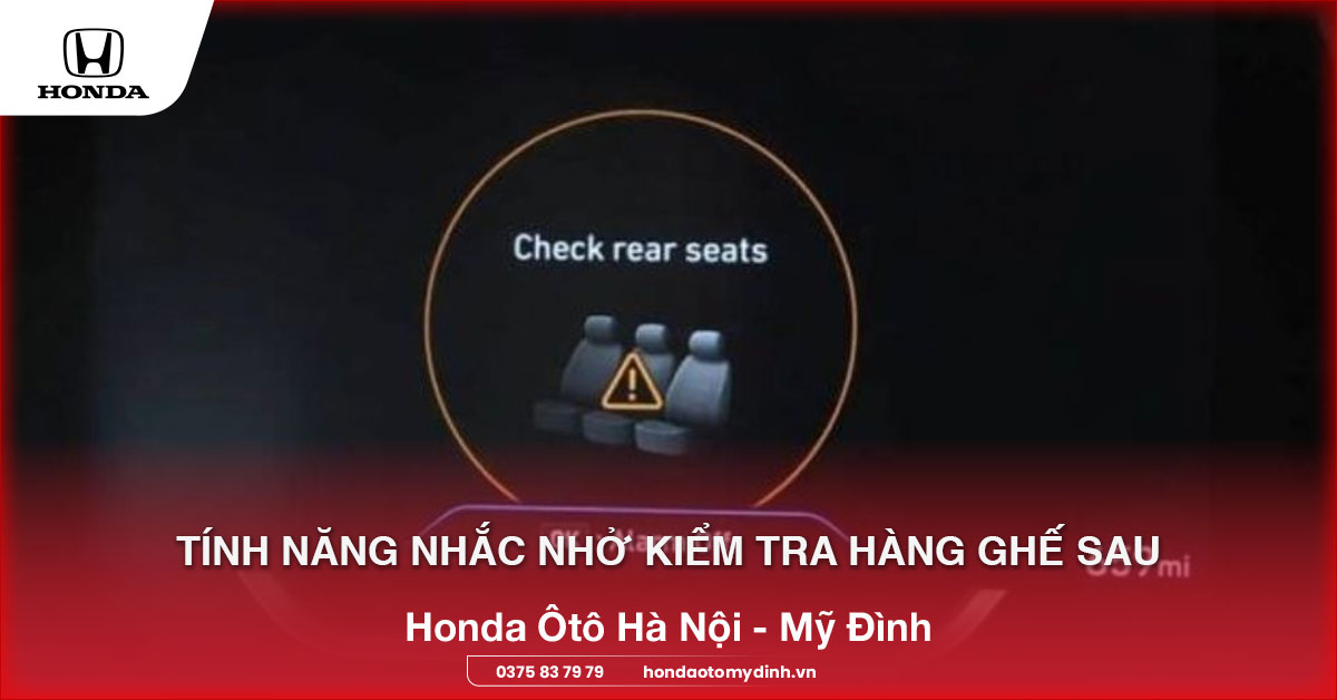 Tính năng Nhắc nhở kiểm tra hàng ghế sau