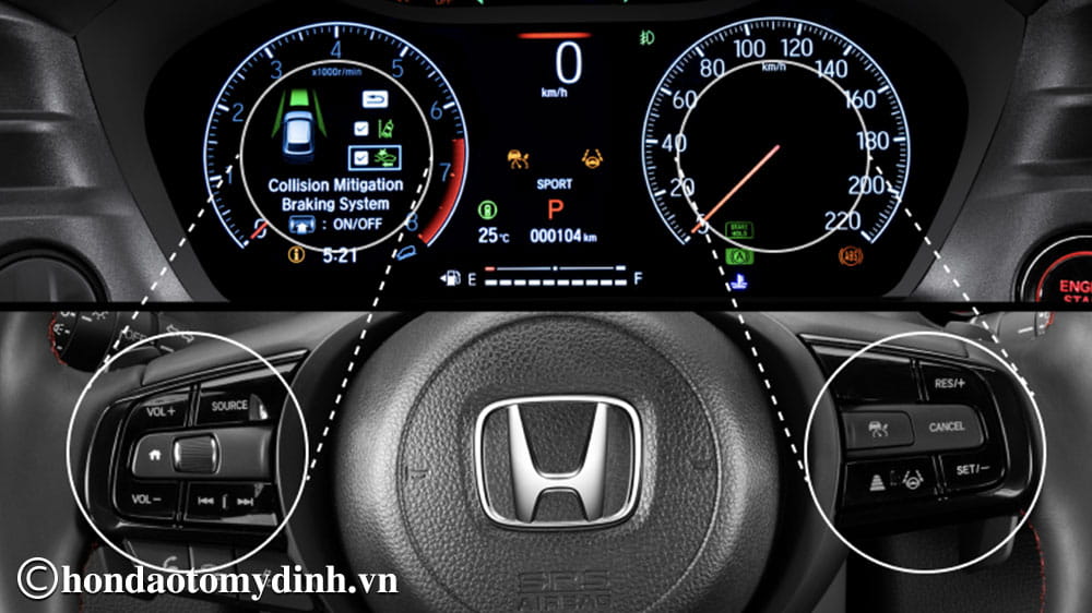 Cụm đồng hồ trung tâm Honda HR-V